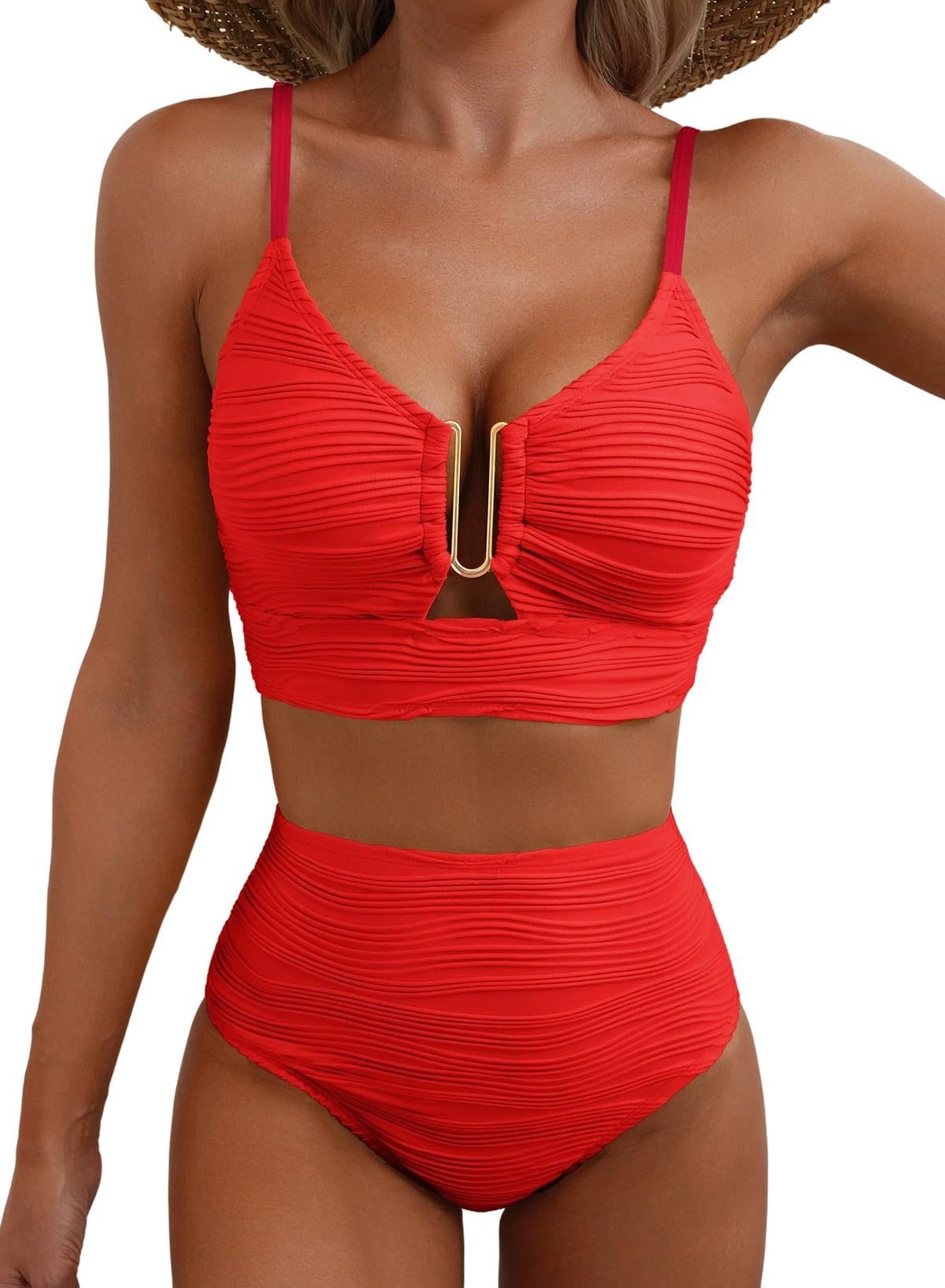 🔥🔥2026 NEW TYPE 49% OFF🎁⚡50K+ SOLD!👙Women's Push Up High Waist Bikini