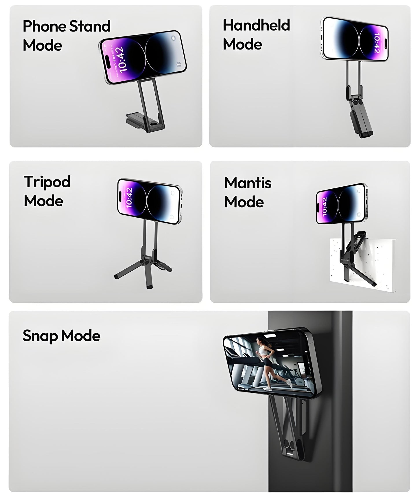 ⚡ Strong Magnetic Phone Tripod for iPhone