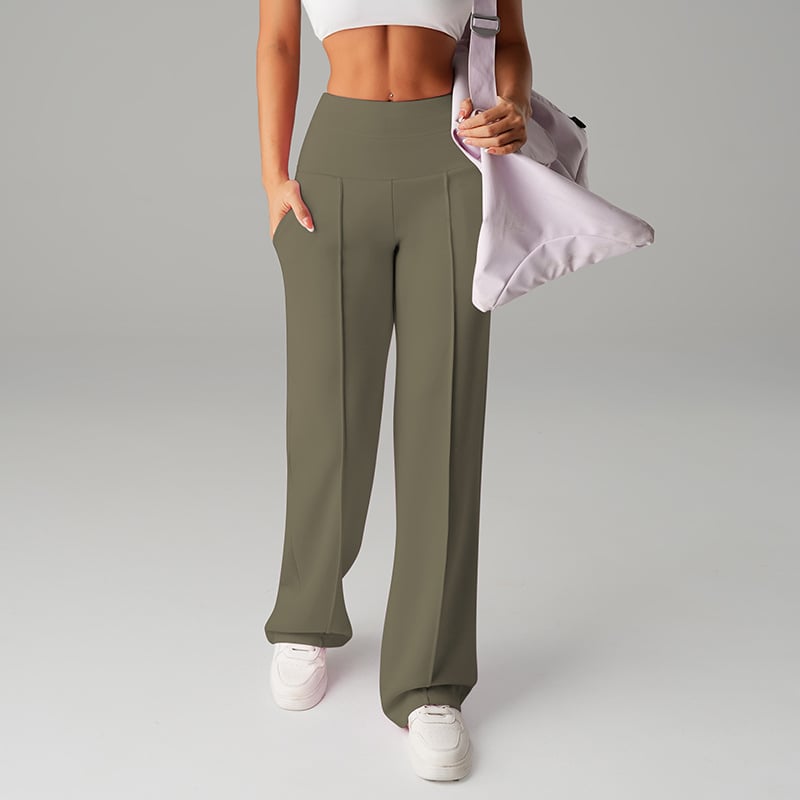 💗LAST DAY SALE 50% OFF⚡50K+ SOLD💕Women's Plain Loose Straight Leg Pants