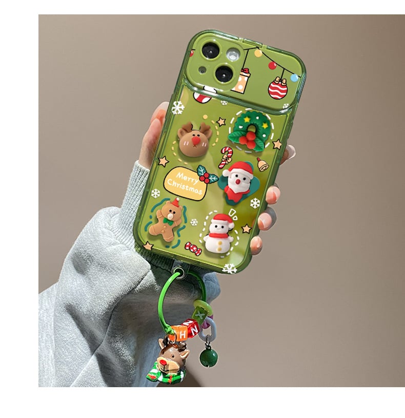 🎄Christmas Hot Sale🔥Christmas Tree Pendant Flip Mirror Case Cover For iPhone🎅
