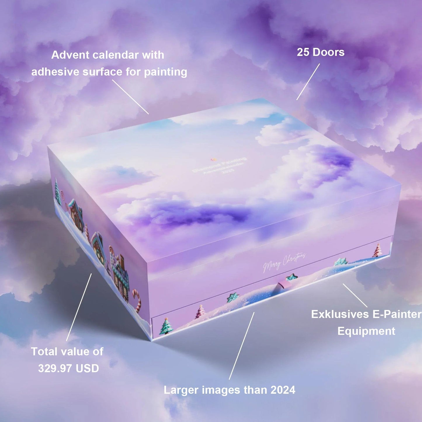 🎄Christmas Early Bird 50% OFF💎2025 XXL Crystal Painting Advent Calendar✨Limited Edition