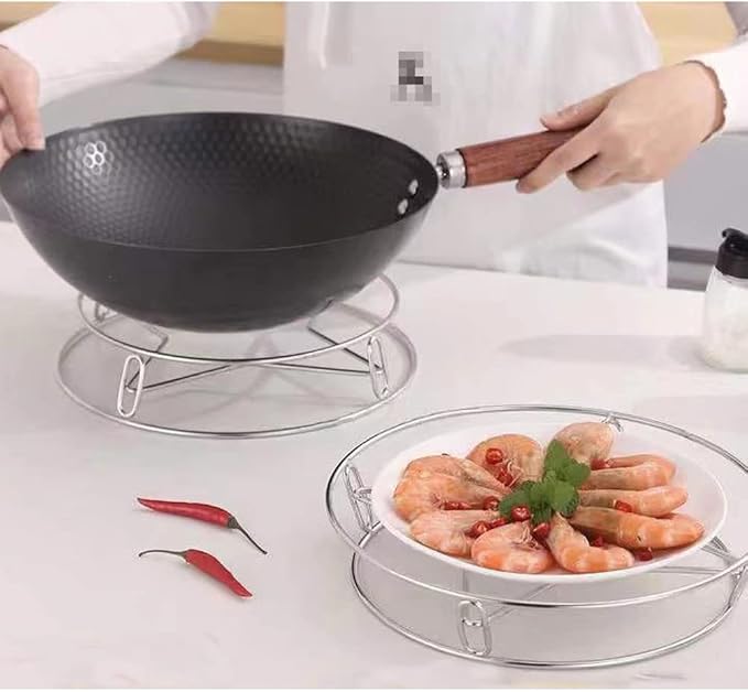 Round stainless steel steamer rack, suitable for cooking