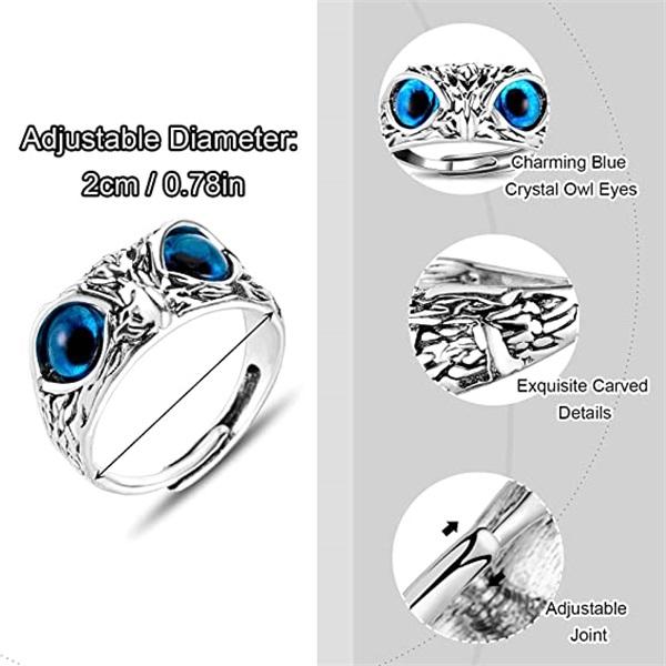 š„ New Adjustable Owl Ring