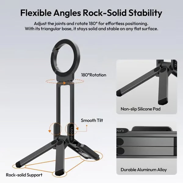 ⚡ Strong Magnetic Phone Tripod for iPhone