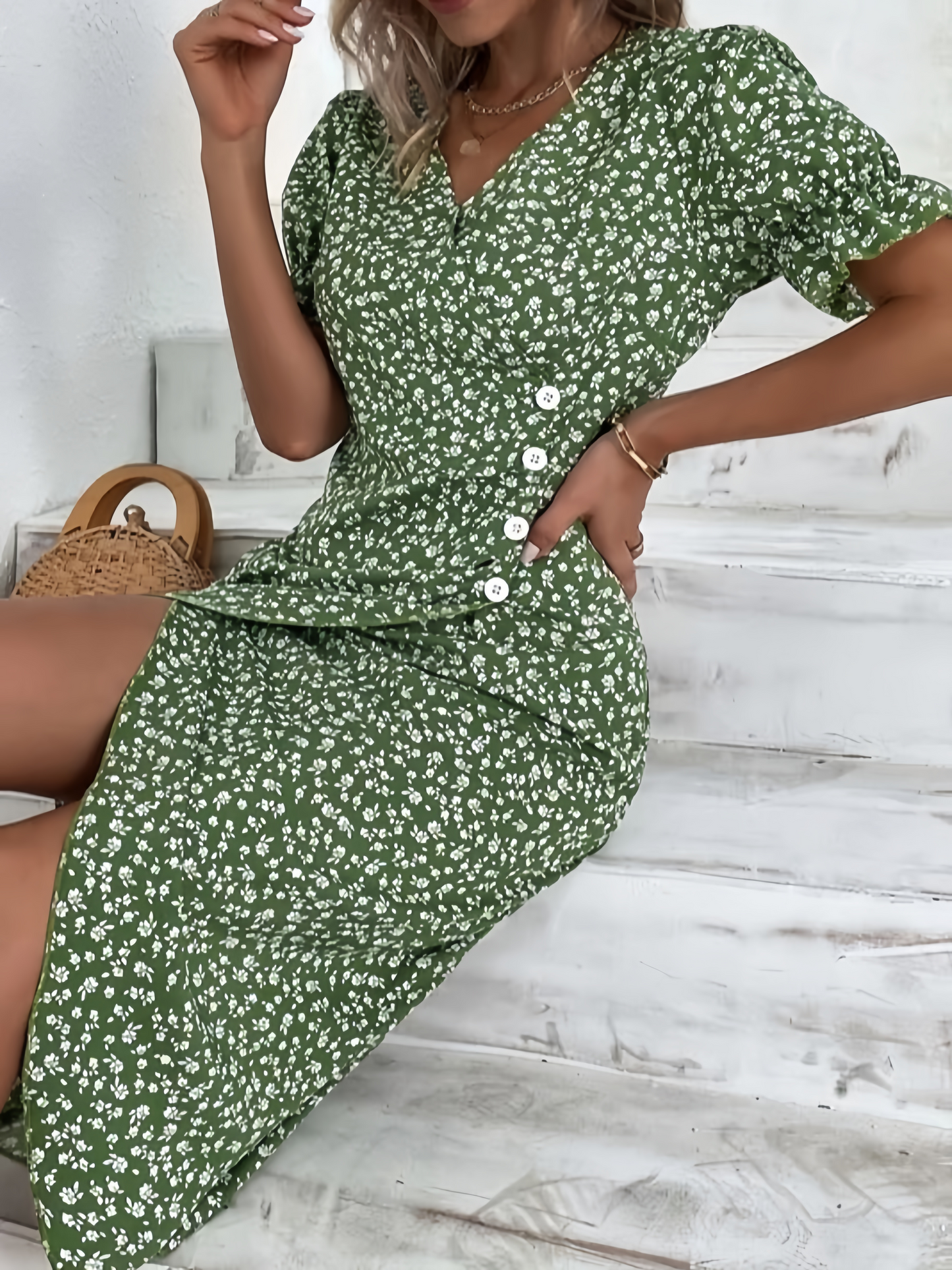 🌷Spring presale 49% OFF🍃Women casual dress wrap dress floral dress