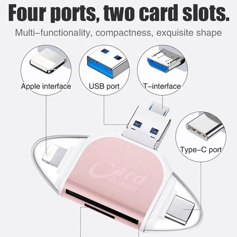 🔥Hot Sale - 49% OFF🔥4-in-1 Multifunctional Card Reader