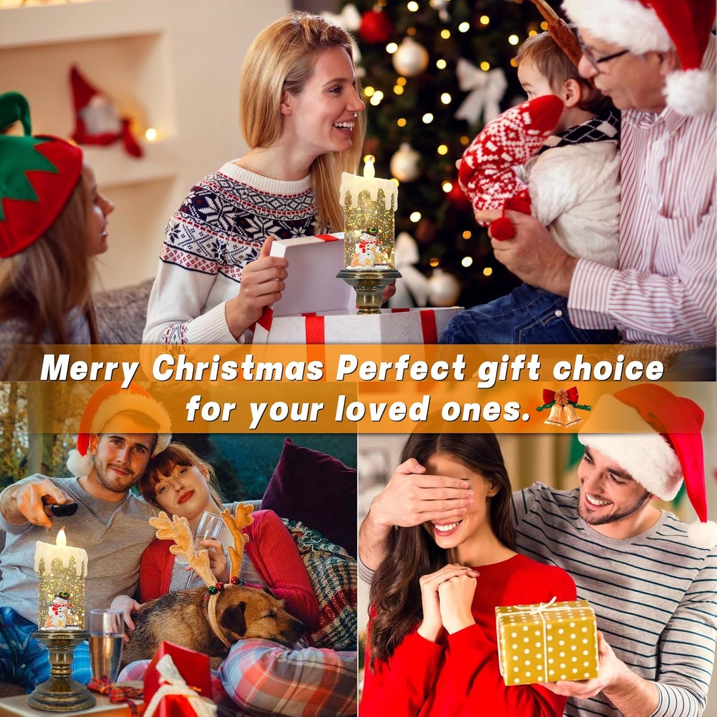 🎁Hot Promotion 50% Off🎅Christmas Candle Night Light🕯️