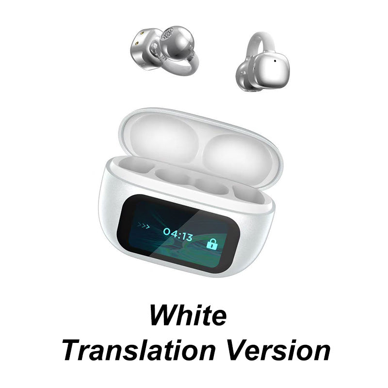 š„2025 HOT SALEš„š§Ear Clip-on Smart Color Screen Intelligent Translation Headsetš§