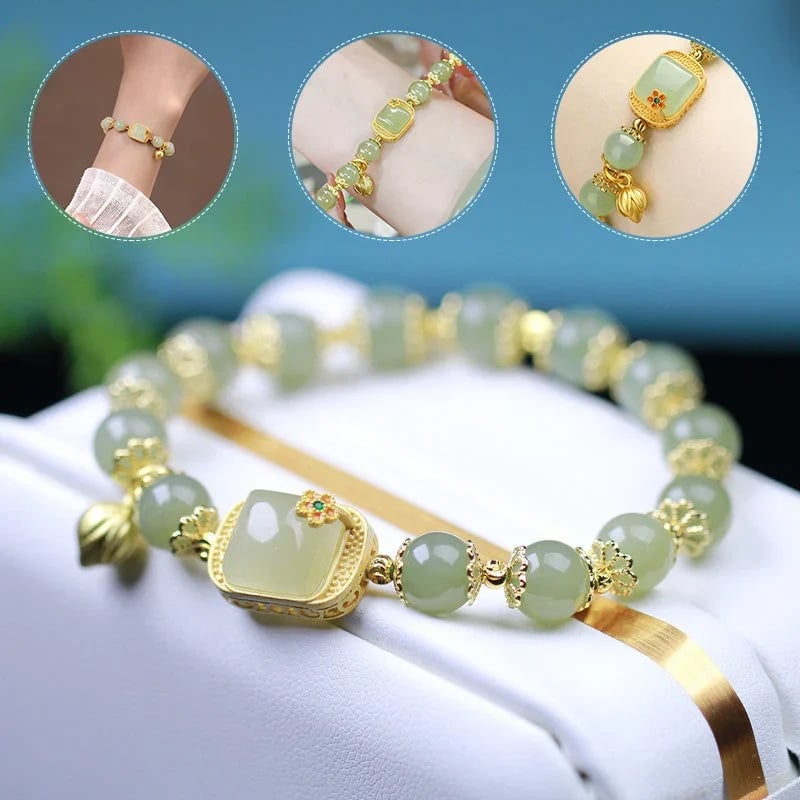 š„ HOT SALE š„Hotan Jade Beaded Bracelet