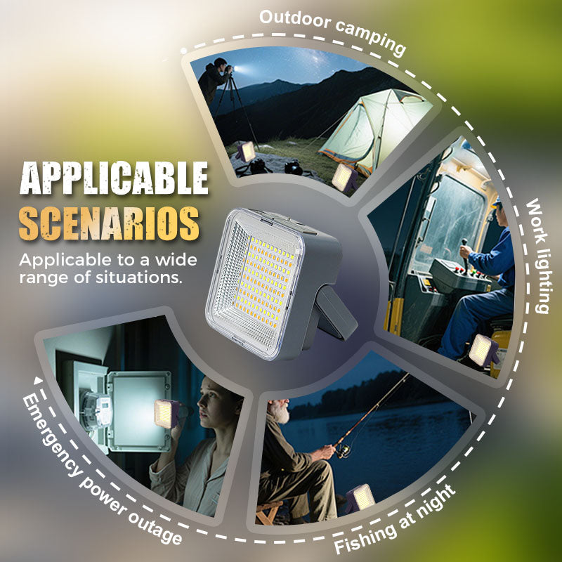 🔥HOT SALE 50% OFF🏆Portable & Waterproof Solar-Powered Camping Light🌞🏕️