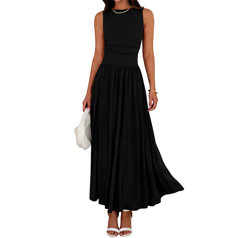 Women's Elegant Crew Neck Maxi Dress👗
