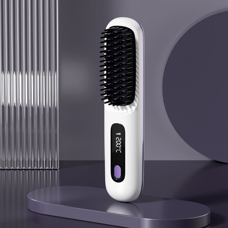 🔥Summer Hot Sale 49% Off🔥Wireless Ceramic Heating Hair Straightening Comb