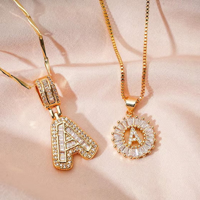 💍Last Day Only £8.99 & 2 Pack💍 Initial Letter Pendant Necklaces-Best Gift for your friends💝