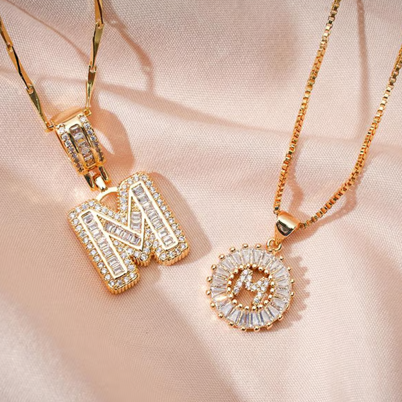 💍Last Day Only £8.99 & 2 Pack💍 Initial Letter Pendant Necklaces-Best Gift for your friends💝