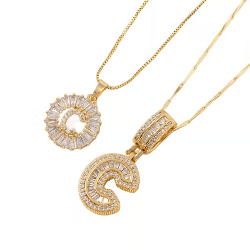 💍Last Day Only £8.99 & 2 Pack💍 Initial Letter Pendant Necklaces-Best Gift for your friends💝