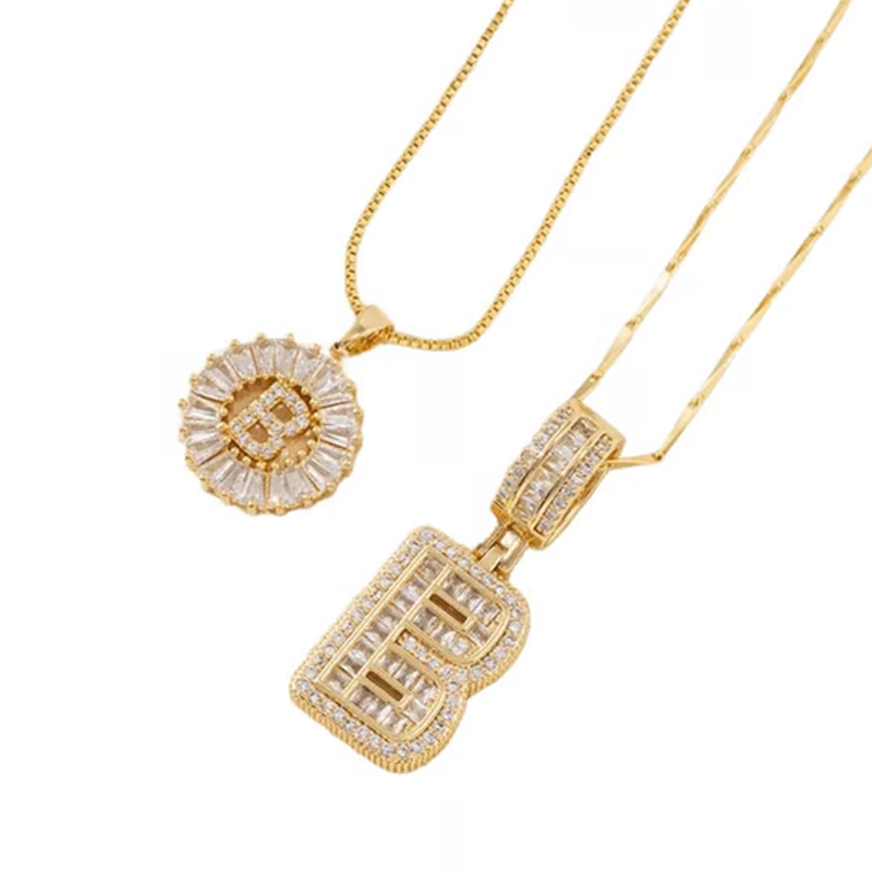 💍Last Day Only £8.99 & 2 Pack💍 Initial Letter Pendant Necklaces-Best Gift for your friends💝