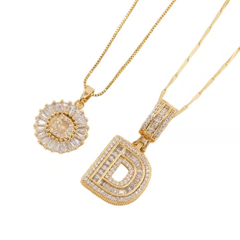 💍Last Day Only £8.99 & 2 Pack💍 Initial Letter Pendant Necklaces-Best Gift for your friends💝