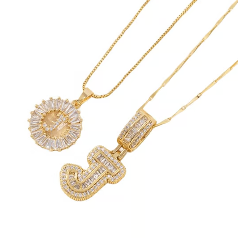 💍Last Day Only £8.99 & 2 Pack💍 Initial Letter Pendant Necklaces-Best Gift for your friends💝