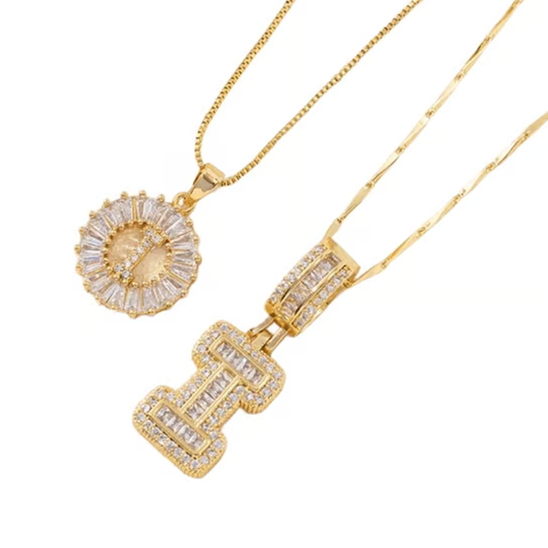 💍Last Day Only £8.99 & 2 Pack💍 Initial Letter Pendant Necklaces-Best Gift for your friends💝