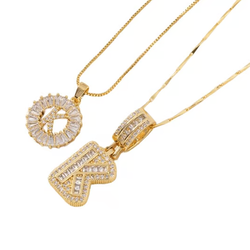 💍Last Day Only £8.99 & 2 Pack💍 Initial Letter Pendant Necklaces-Best Gift for your friends💝