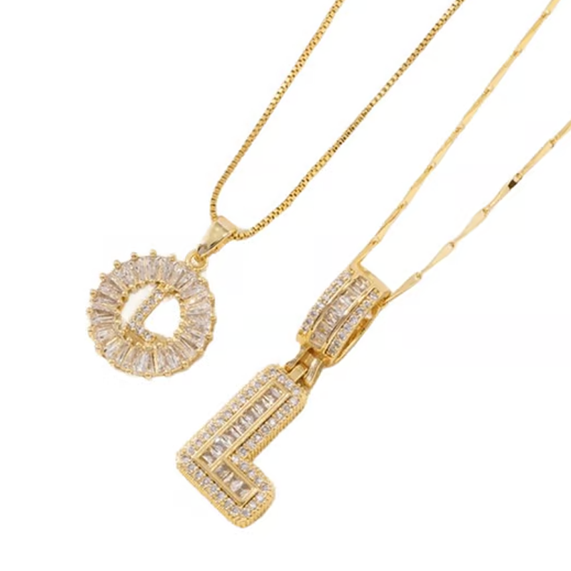 💍Last Day Only £8.99 & 2 Pack💍 Initial Letter Pendant Necklaces-Best Gift for your friends💝