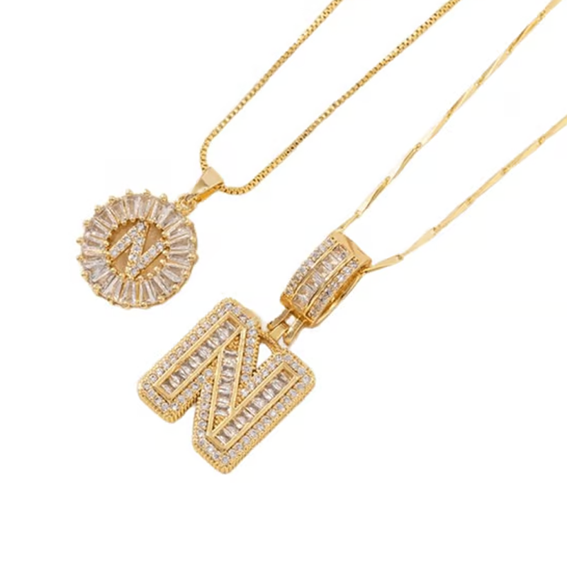 💍Last Day Only £8.99 & 2 Pack💍 Initial Letter Pendant Necklaces-Best Gift for your friends💝