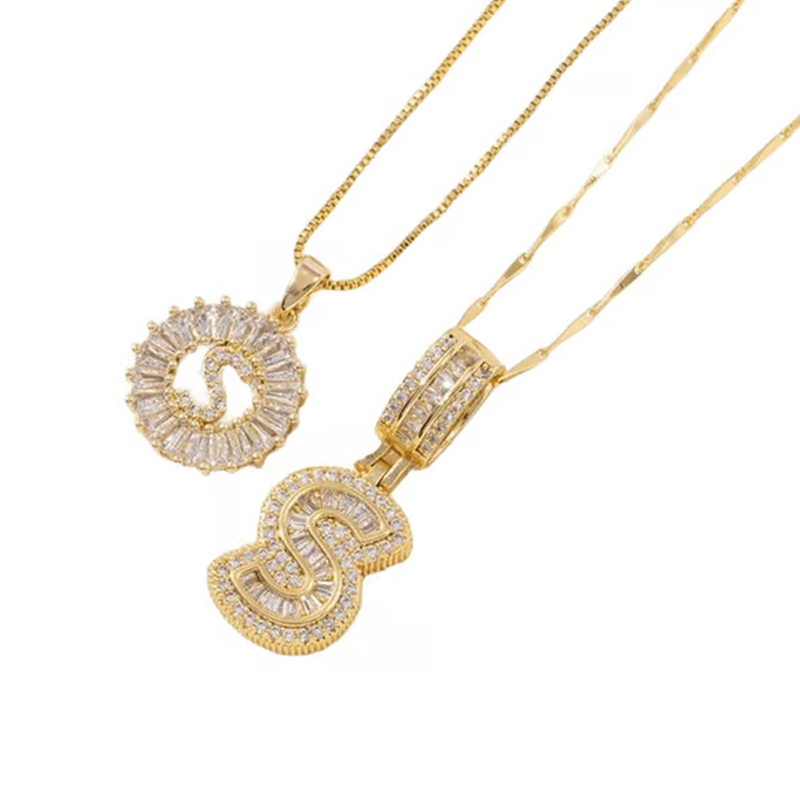 💍Last Day Only £8.99 & 2 Pack💍 Initial Letter Pendant Necklaces-Best Gift for your friends💝