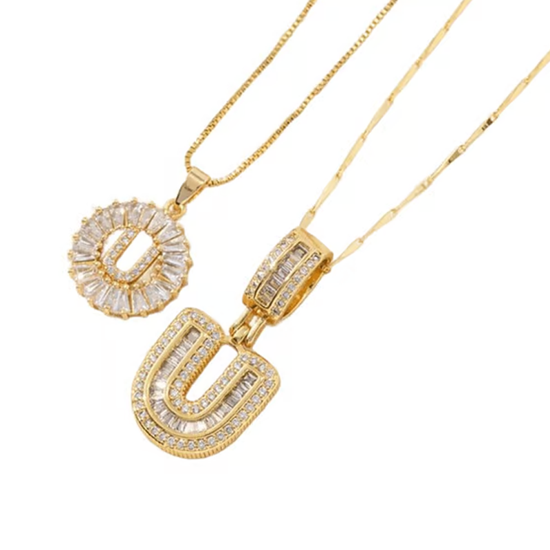 💍Last Day Only £8.99 & 2 Pack💍 Initial Letter Pendant Necklaces-Best Gift for your friends💝