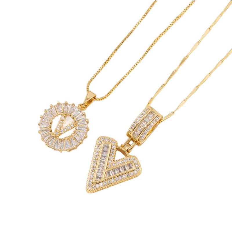 💍Last Day Only £8.99 & 2 Pack💍 Initial Letter Pendant Necklaces-Best Gift for your friends💝