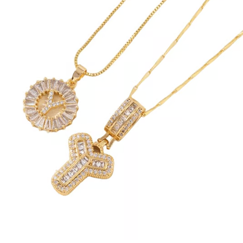 💍Last Day Only £8.99 & 2 Pack💍 Initial Letter Pendant Necklaces-Best Gift for your friends💝