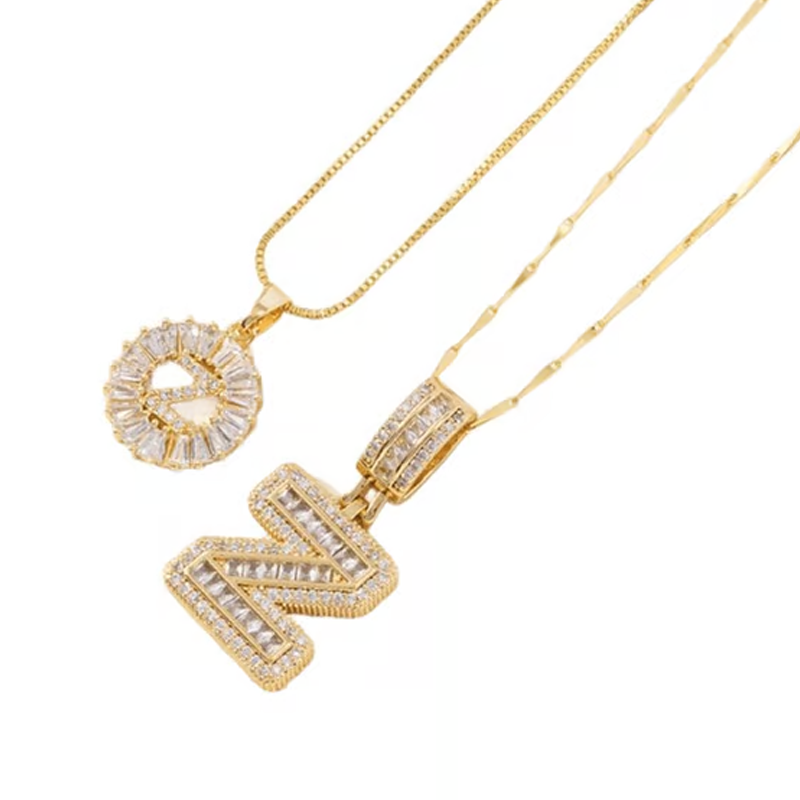 💍Last Day Only £8.99 & 2 Pack💍 Initial Letter Pendant Necklaces-Best Gift for your friends💝