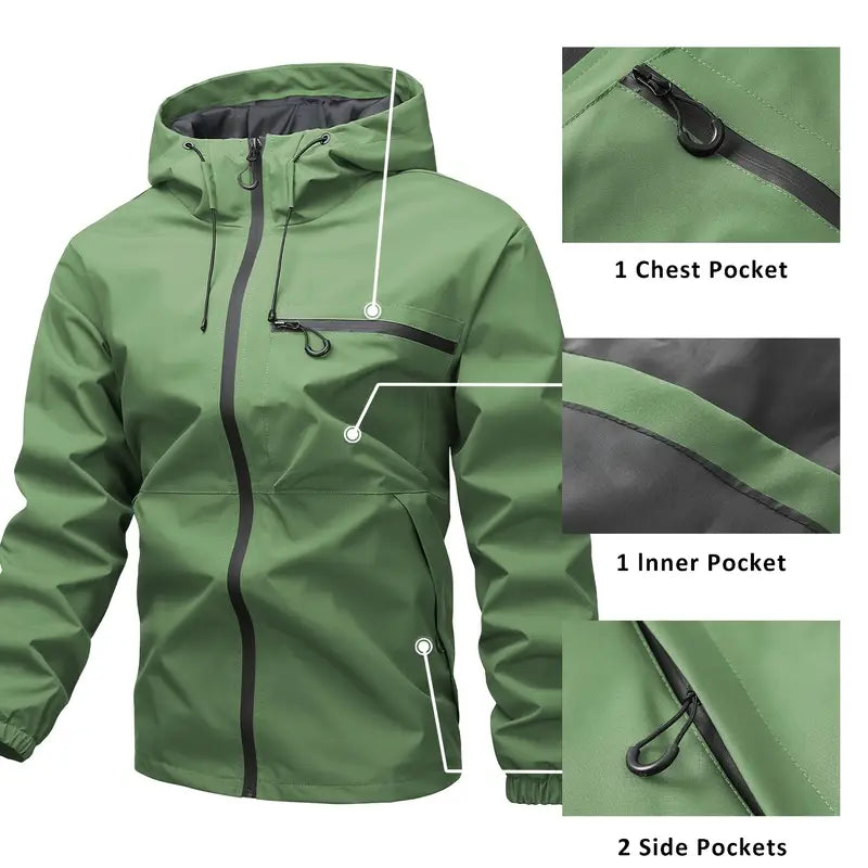💦Men's Outdoor Sports Solid Color Jacket 🤩Limited time special offer