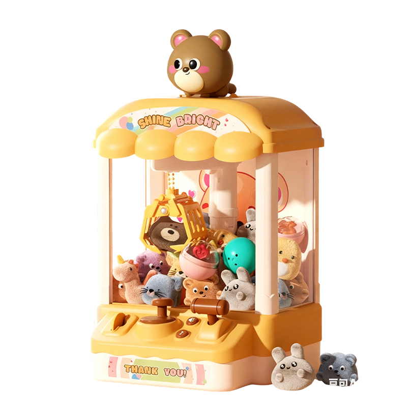 📢📢50 % OFF !!⏰ Adorable Animal Claw Machine (Includes Plushies and Capsule Toys)🔥 Free Delivery