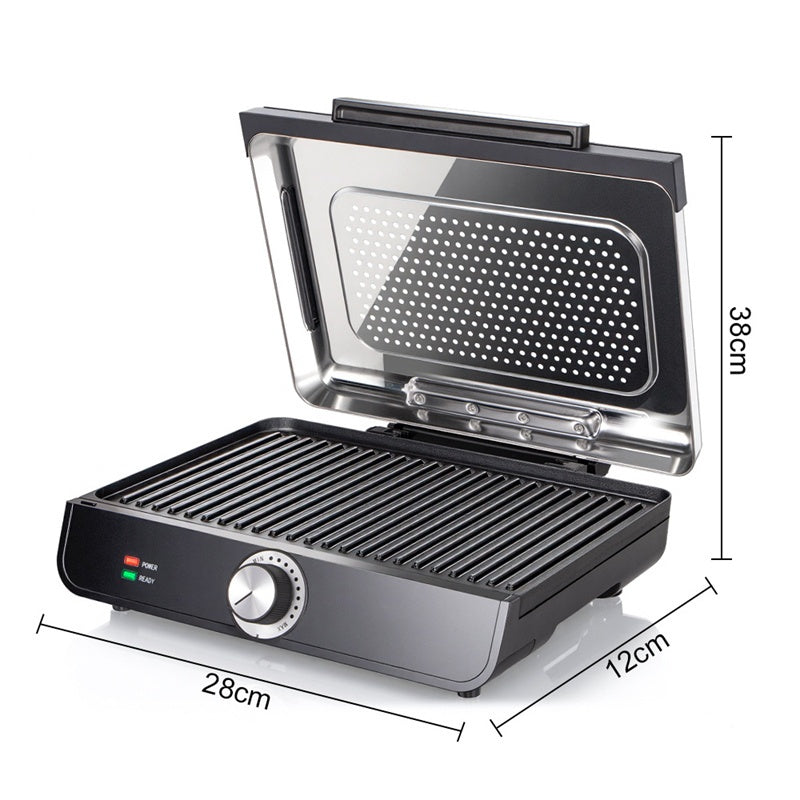🔥 Smoke-Free Indoor Grill - Grill your favorite dishes without the mess! 2200W for flavorful results! 🍖🌟 🔥