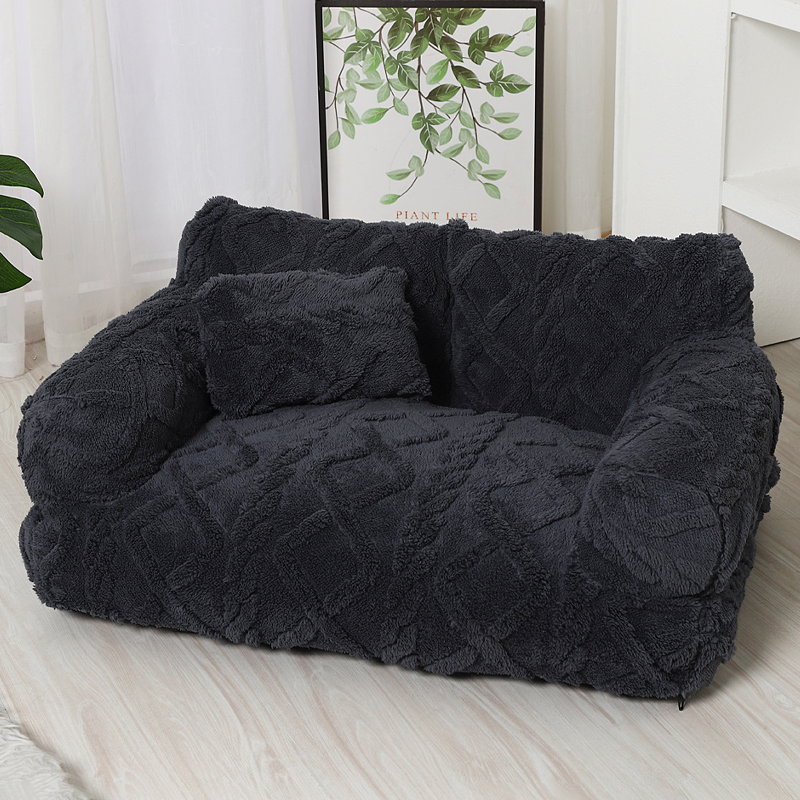 ✨🔥Plush Calming Pet Sofa Bed with Removable Cover🛋️