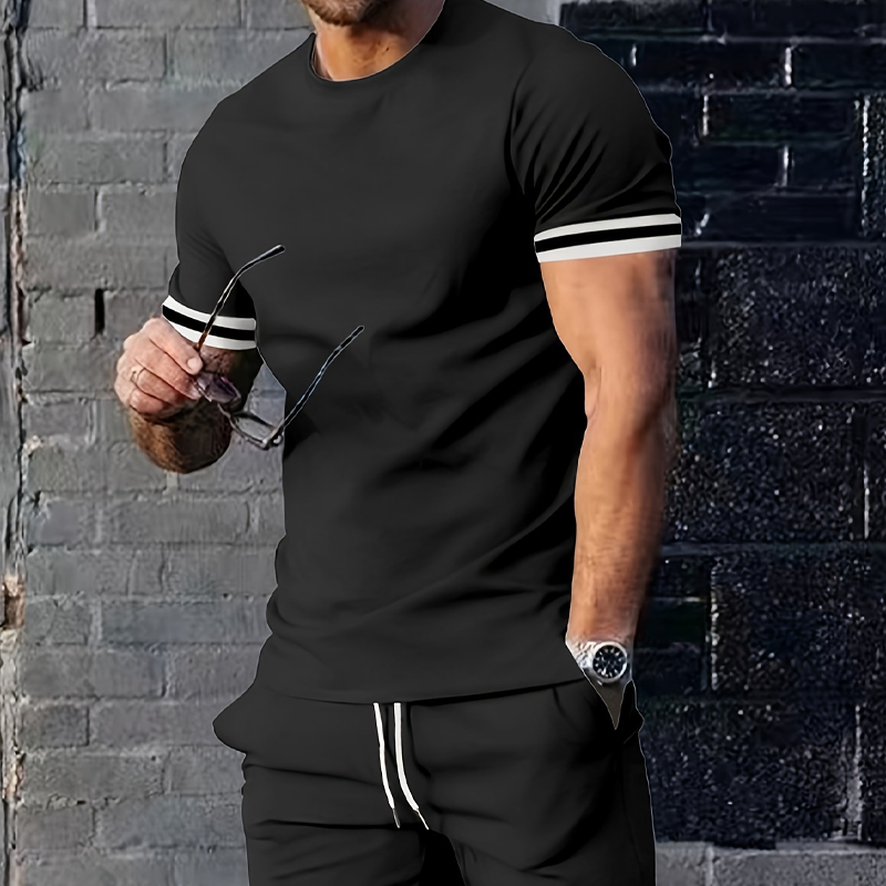 Casual Short Sleeve T-Shirt & Shorts Set