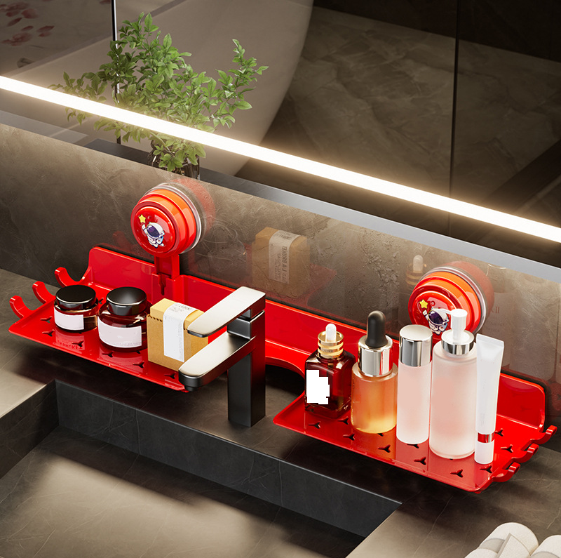 🔥 No-Drill Sink Shelf – Strong Suction Cup, Easy Install in Seconds 🧽✨