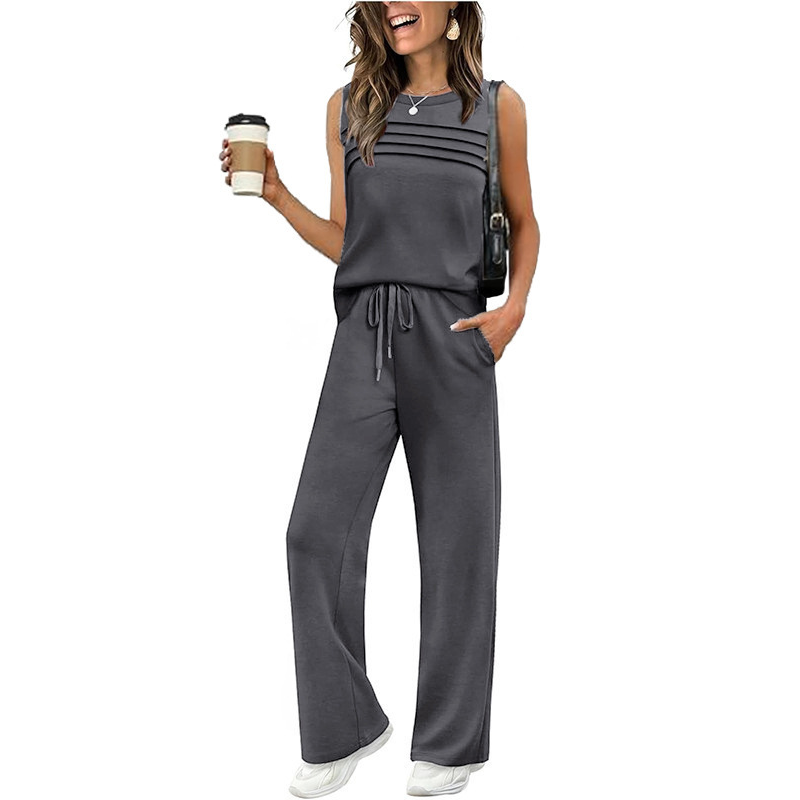 💗LAST DAY SALE 60% OFF⚡50K+ SOLD💕Women's Sleeveless Top & Drawstring Pants Set☀️Lounge Wear Set❤️