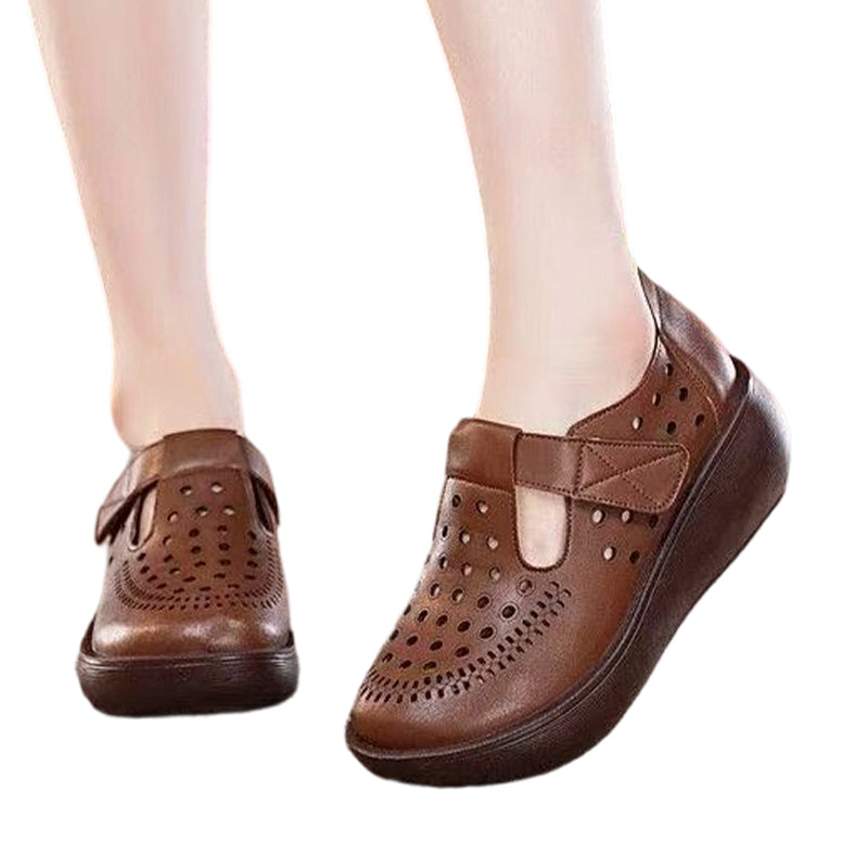 Women's Breathable Closed-Toe Platform Sandals