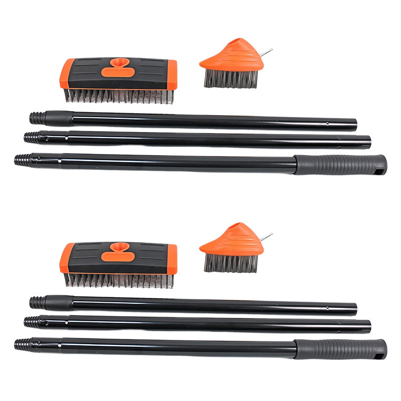 🌿 50% OFF NOW!🧹3-in-1 Weed Wire Brush Set – Durable Steel Brushes, Ergonomic Handle & Ideal for Patios, Driveways & Garden Paths 🏡