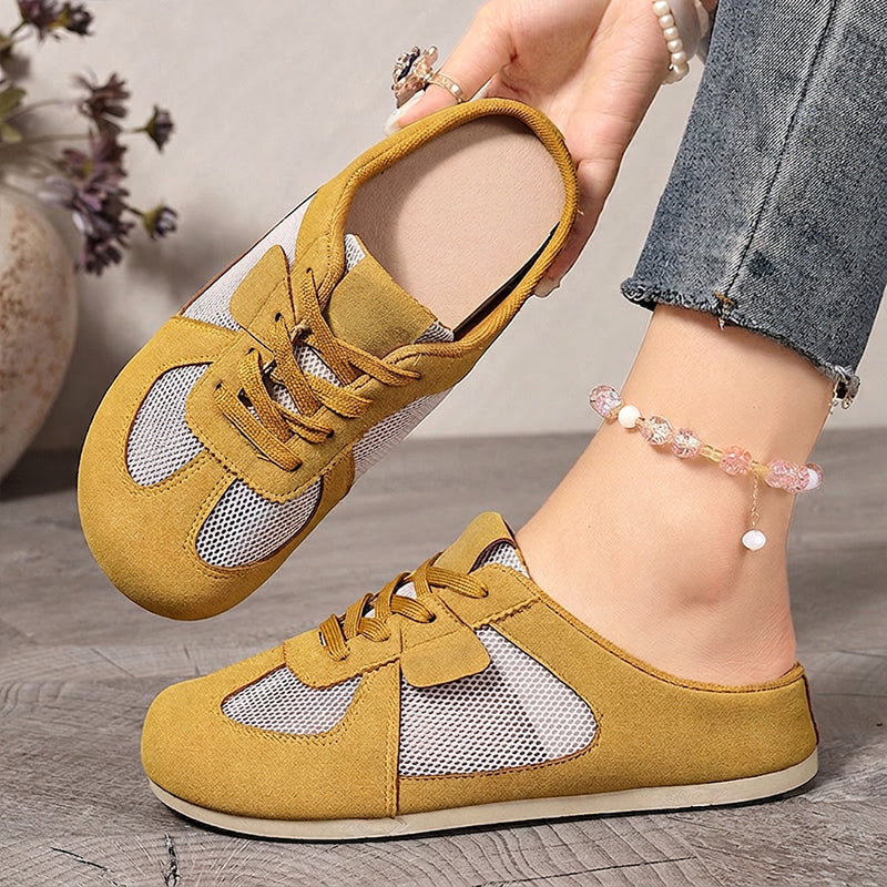 💃2026 Hot Sale 50% OFF💎Women's Breathable Mesh Panel Mule Sneakers