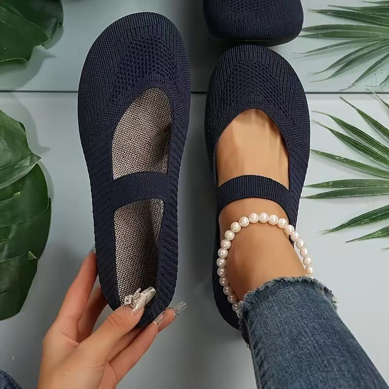 ๐๐ฌ๏ธ Women's Breathable Knit Flats โ Soft and breathable, comfortable even after long walks โ Cash on delivery โ
