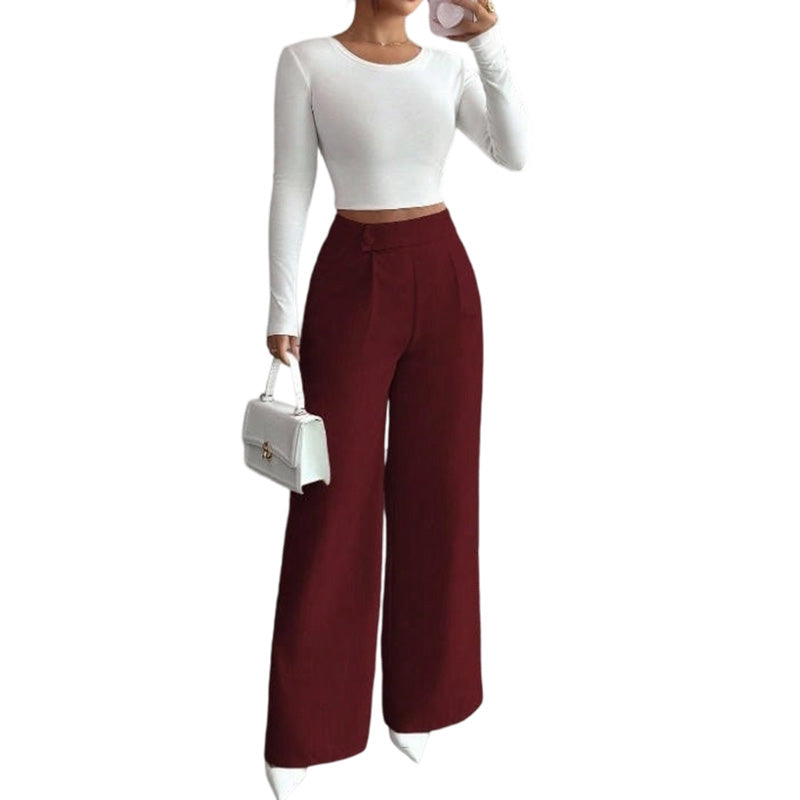 ✨New Arrivals & Special Offers-Women's Elegant High Waist Wide Leg Pants