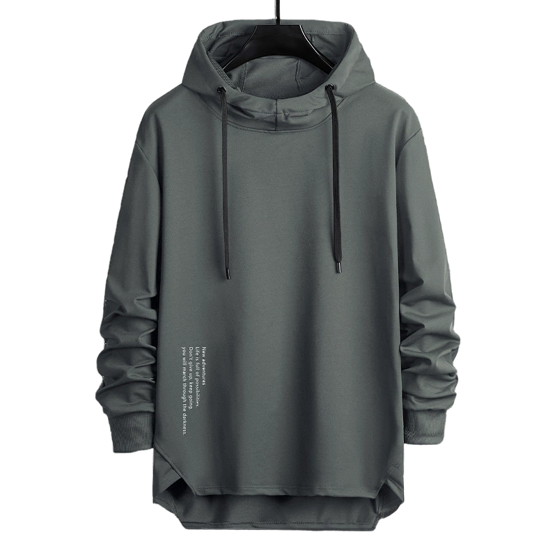 ๐ Easy Everyday Comfort | Men's Relaxed High-Neck Hooded Sweatshirt