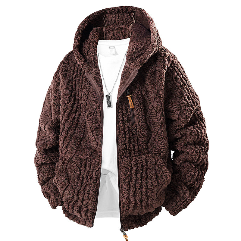 🔥🧥LAST DAY SALE 50%OFF!!🥳💞Men's Hooded Fleece Zipper Jacket