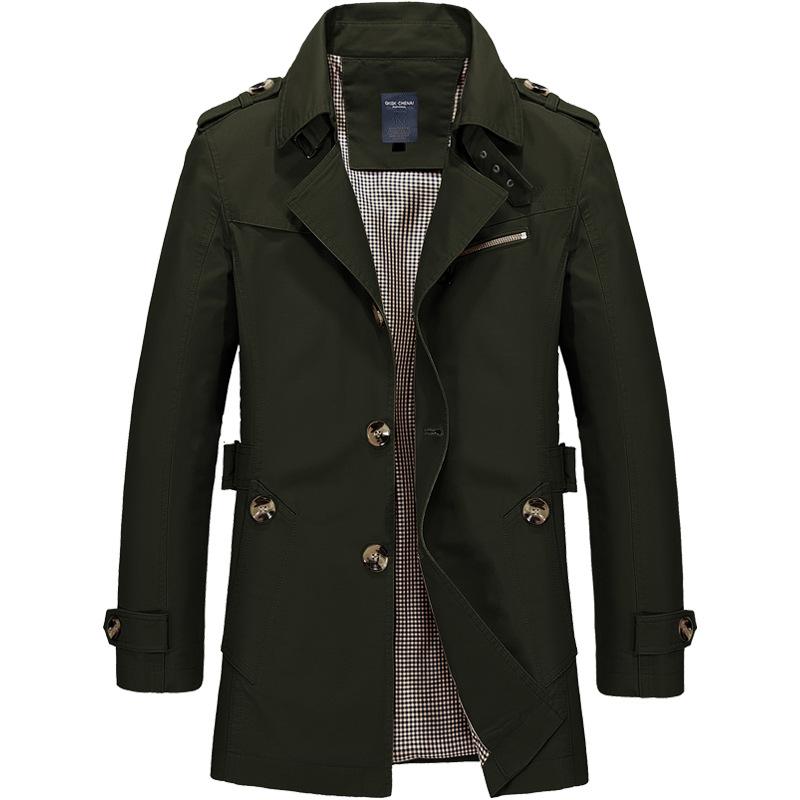 ✨Men's Casual Pure Cotton Windbreaker Spring and Autumn Work Outerwear✨