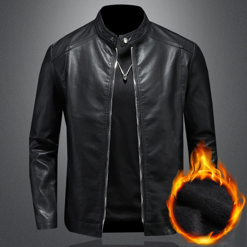 Warm Slim-Fit Biker Jacket