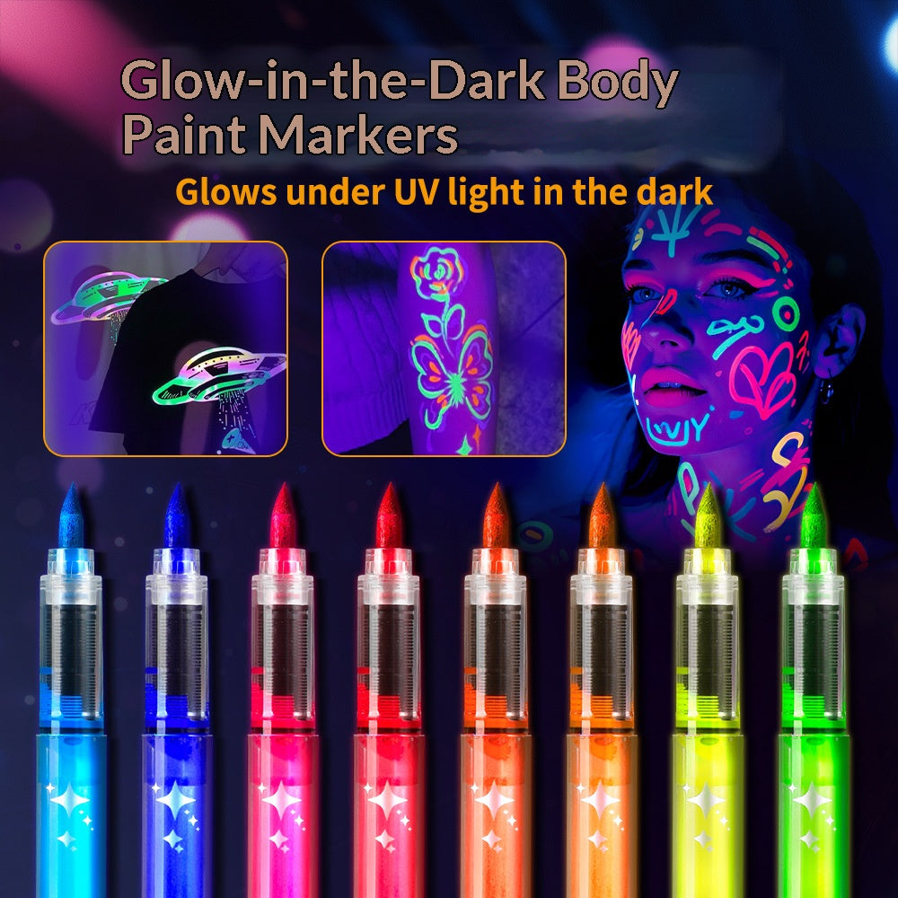 🎅Christmas Special Deals £7.95!!⚡50K+ SOLD!🎁8 Color Body Markers Face Paint Pens