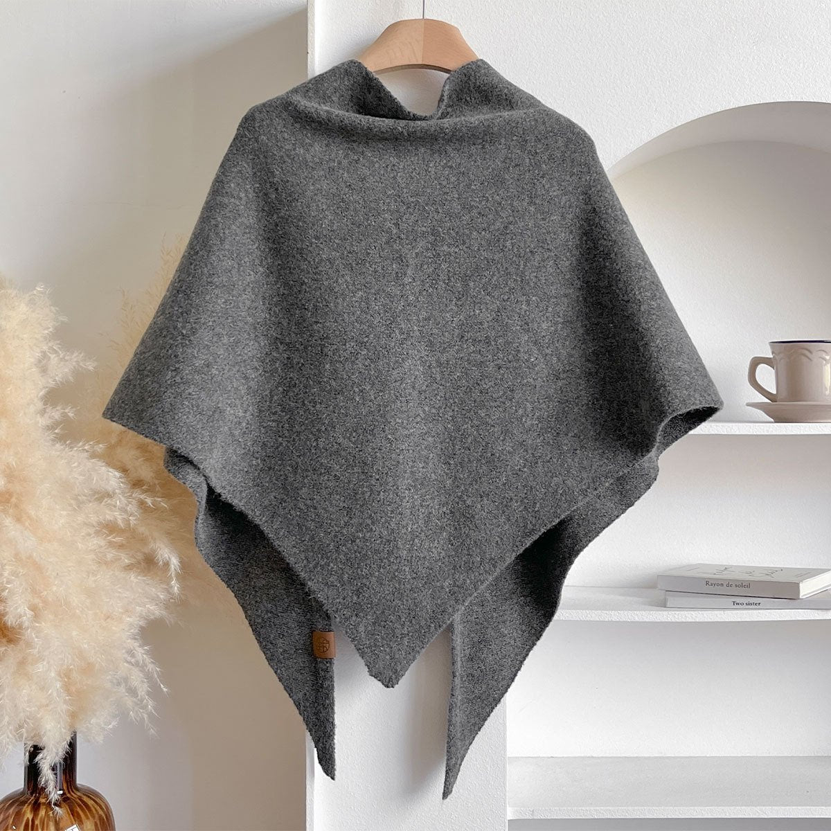 🏆50K+ SOLD! Almost Gone - 💕Women's Solid Color Wool Blend Shawl 2