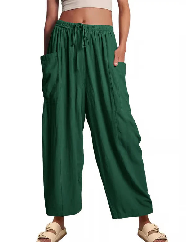🔥LAST DAY SALE 49% OFF👖Women's Linen Casual Wide Leg Pants